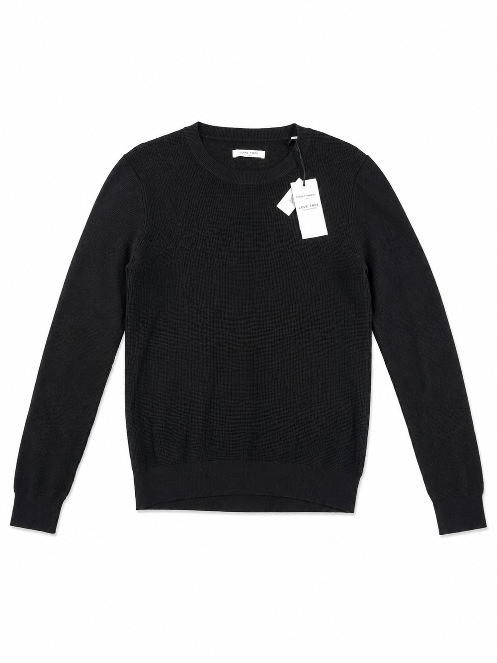 NWT Kenneth Cole Men's Black Lightweight Knit Crewneck Sweater Size Large